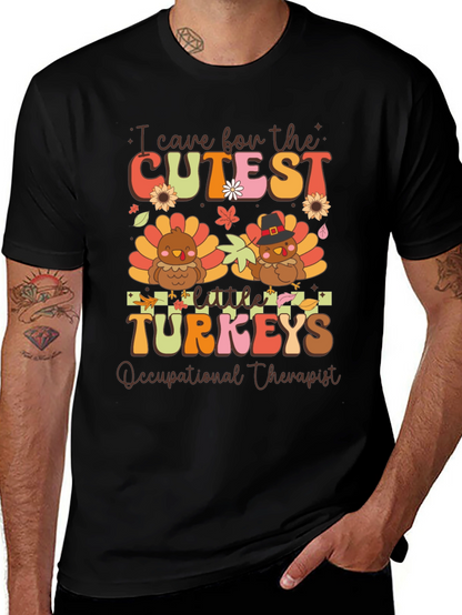 Cutest Turkeys Occupational Therapist Thanksgiving T-Shirt