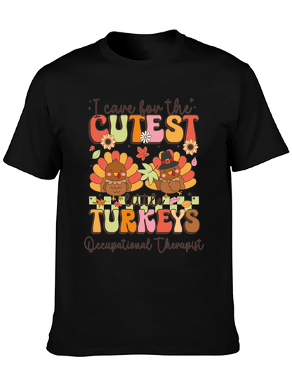 Cutest Turkeys Occupational Therapist Thanksgiving T-Shirt