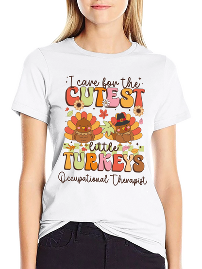 Cutest Turkeys Occupational Therapist Thanksgiving T-Shirt
