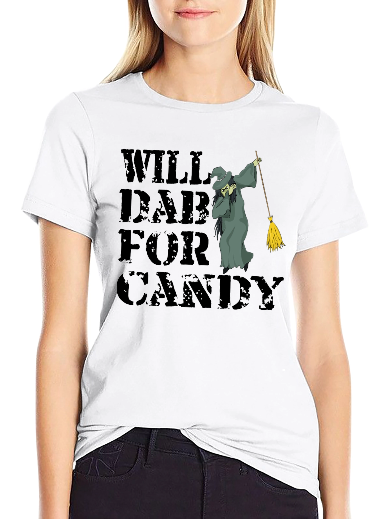 Will Dab For Candy T-Shirt Halloween Witch Tee