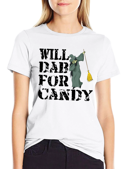 Will Dab For Candy T-Shirt Halloween Witch Tee