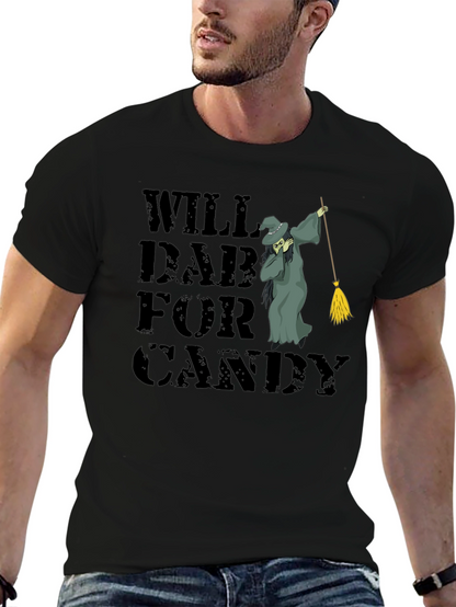 Will Dab For Candy T-Shirt Halloween Witch Tee