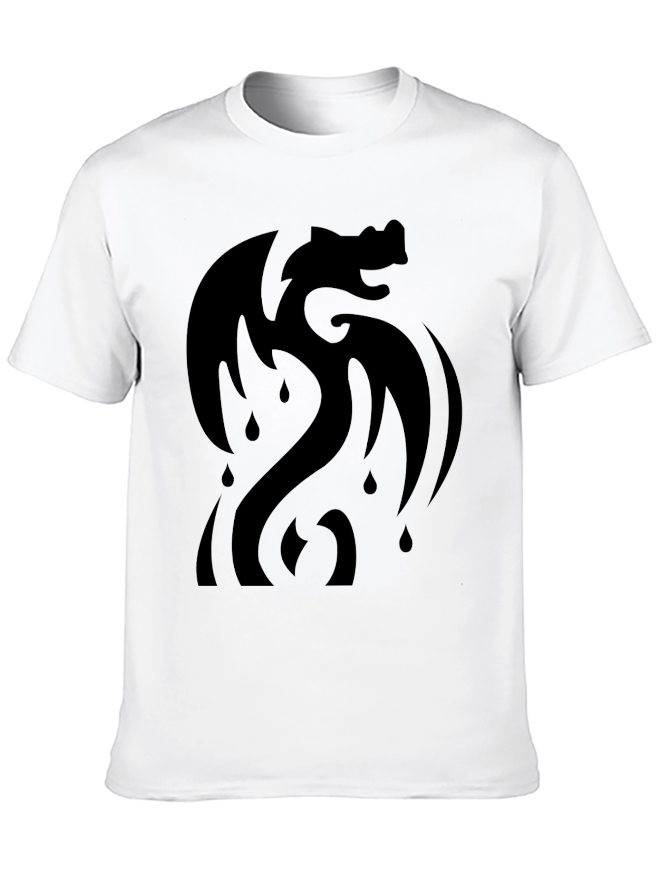 Black Dragon Graphic T-Shirt - Modern Style