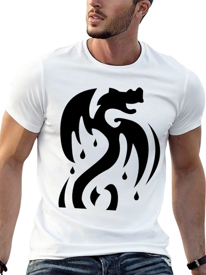 Black Dragon Graphic T-Shirt - Modern Style