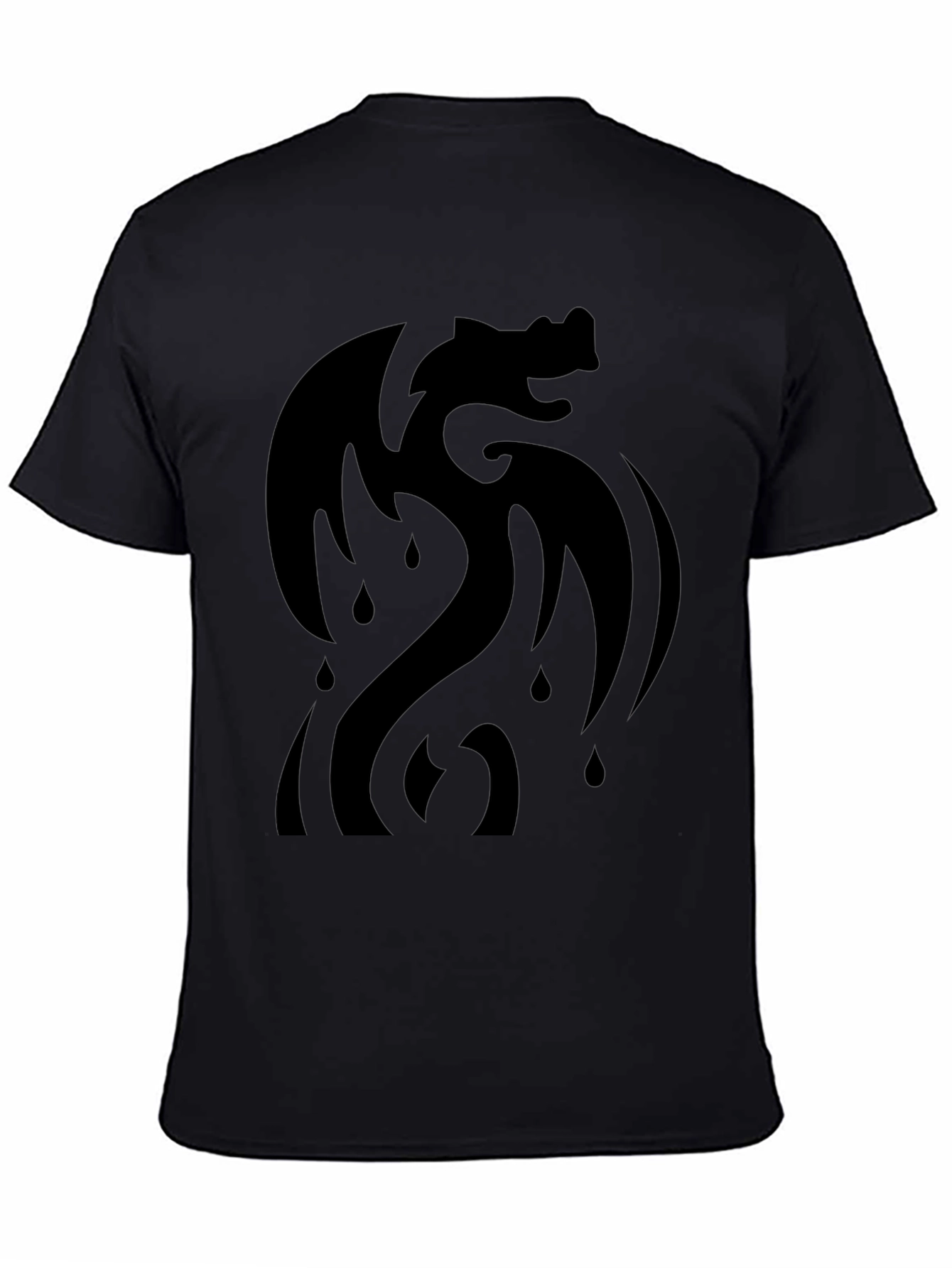 Black Dragon Graphic T-Shirt - Modern Style
