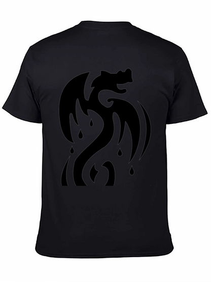 Black Dragon Graphic T-Shirt - Modern Style