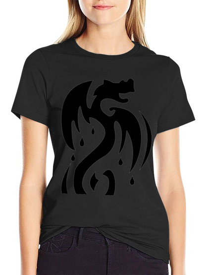 Black Dragon Graphic T-Shirt - Modern Style
