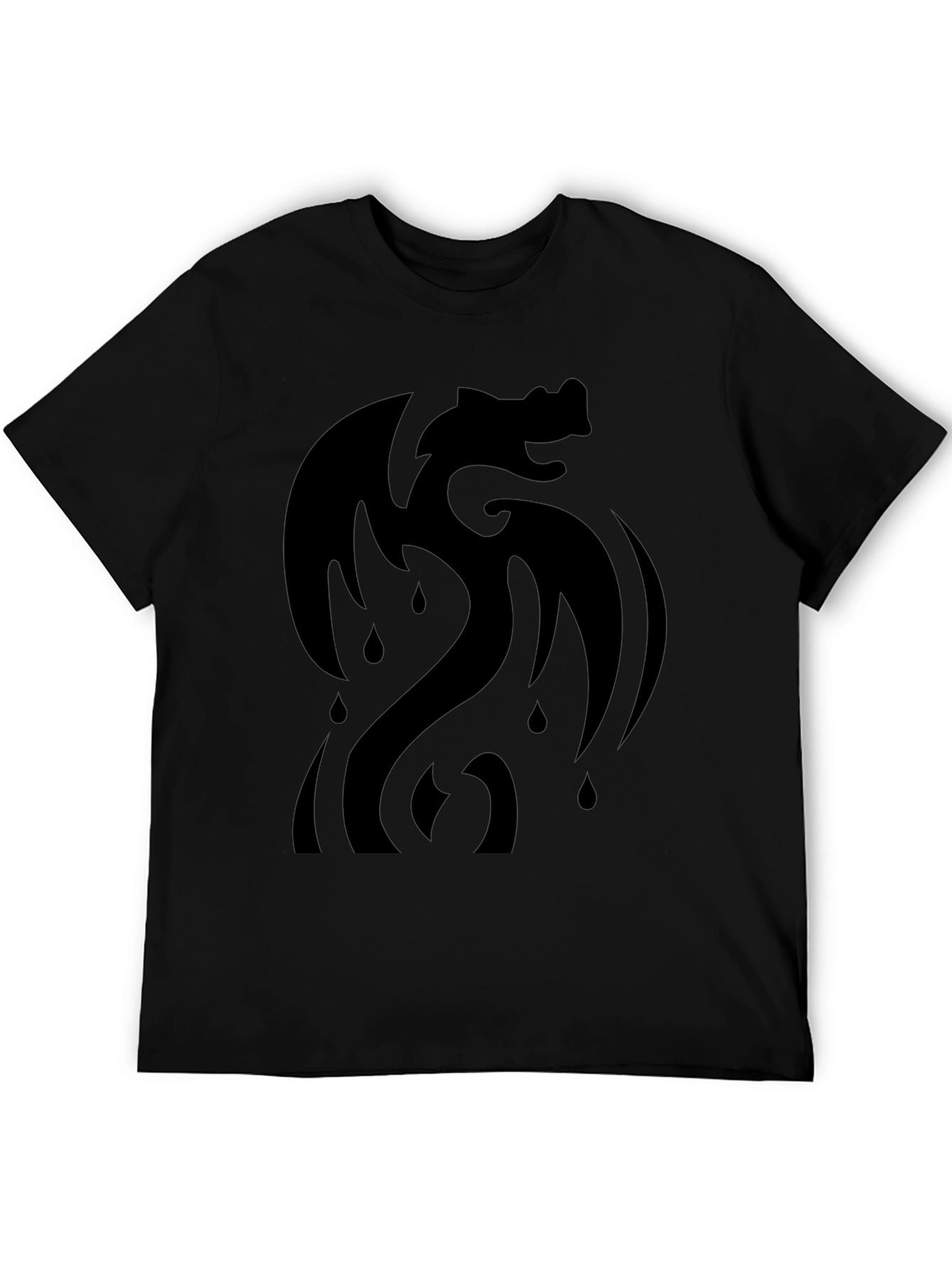 Black Dragon Graphic T-Shirt - Modern Style
