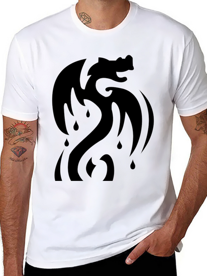Black Dragon Graphic T-Shirt - Modern Style