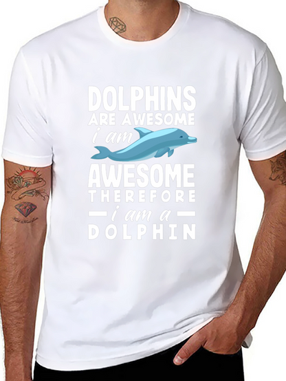 Dolphins Are Awesome Mens T-Shirt