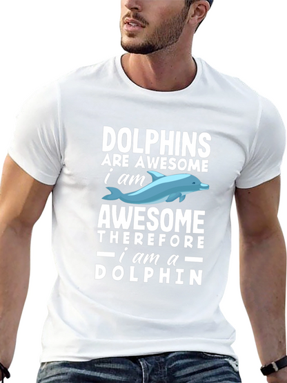 Dolphins Are Awesome Mens T-Shirt