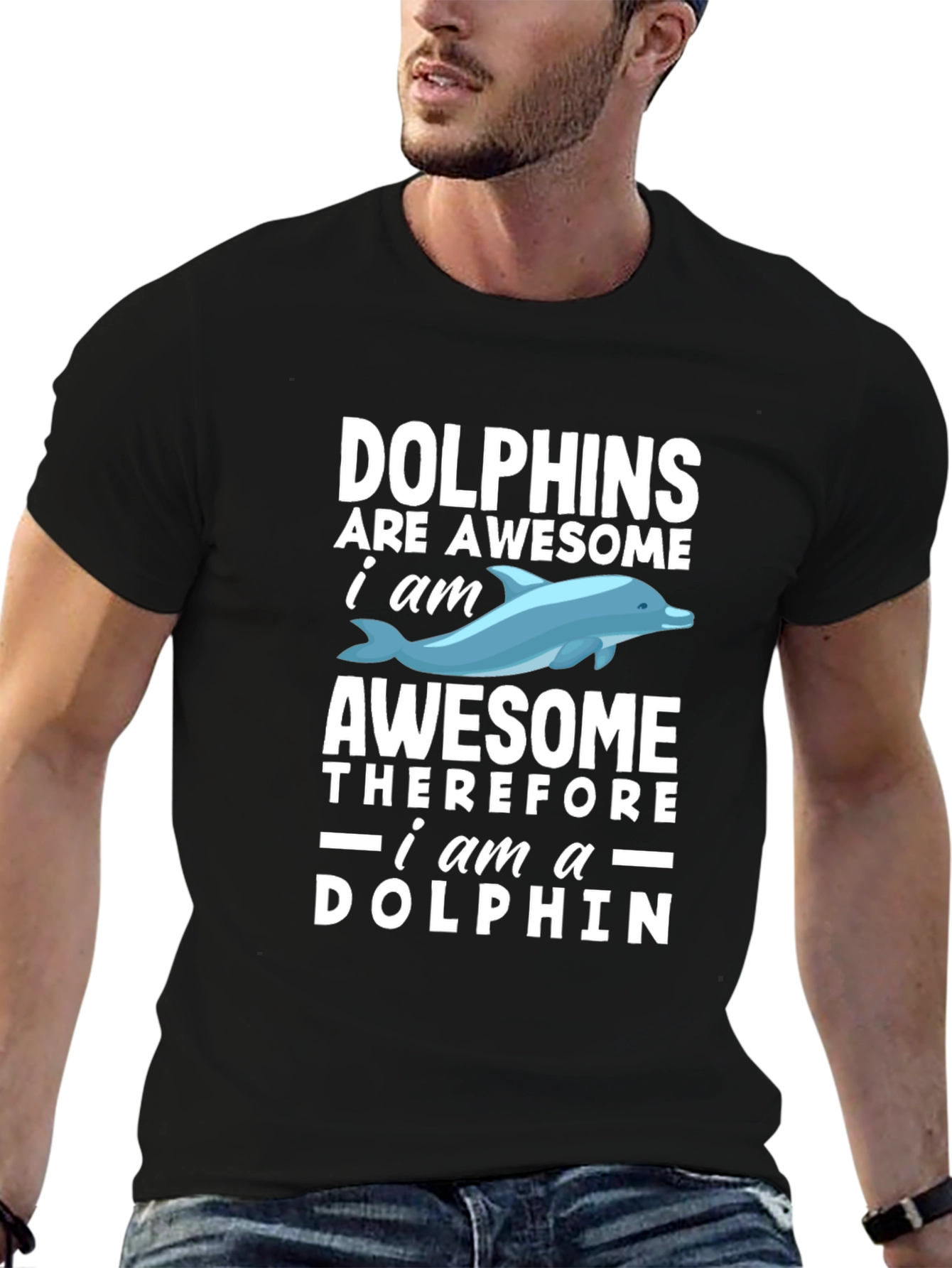 Dolphins Are Awesome Mens T-Shirt