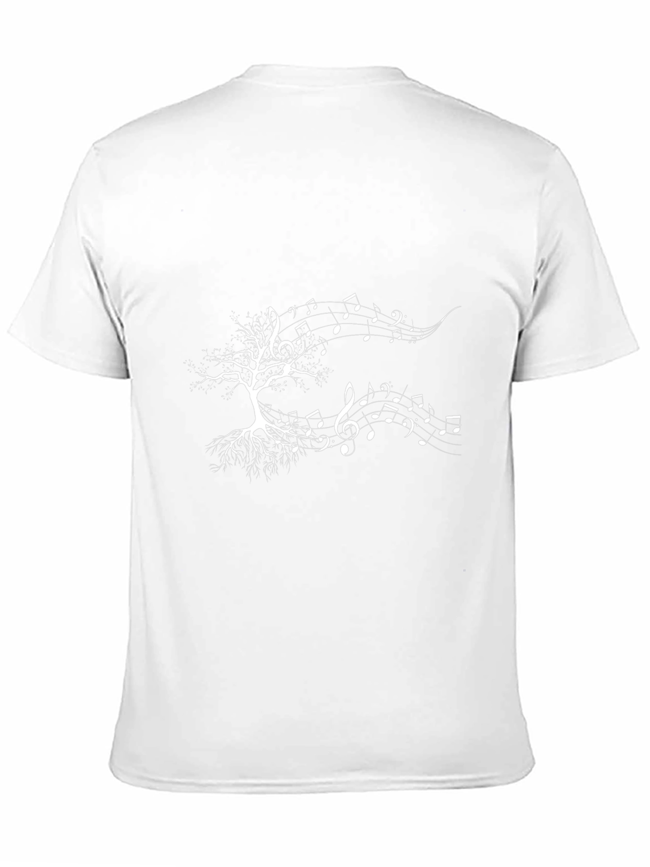 Music Tree Graphic Tee - Black Cotton Casual T-Shirt