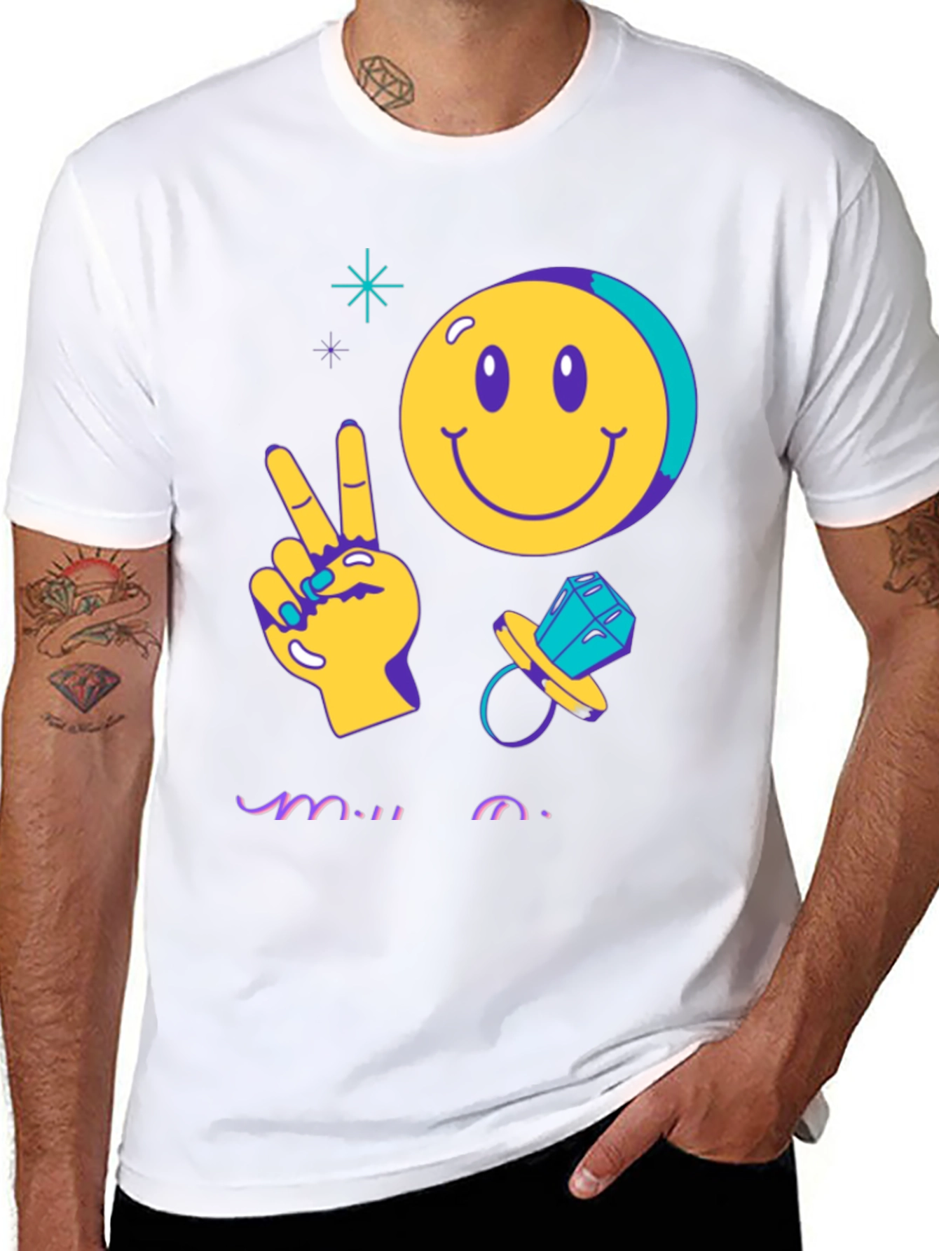 Peace Out Bride Groovy T-Shirt