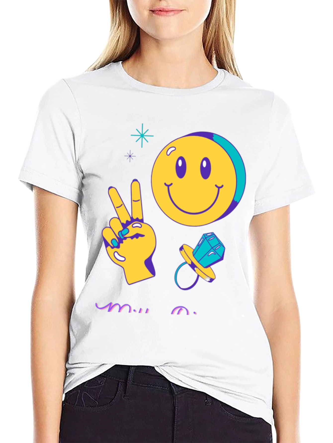 Peace Out Bride Groovy T-Shirt