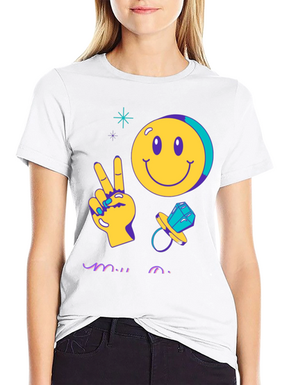 Peace Out Bride Groovy T-Shirt