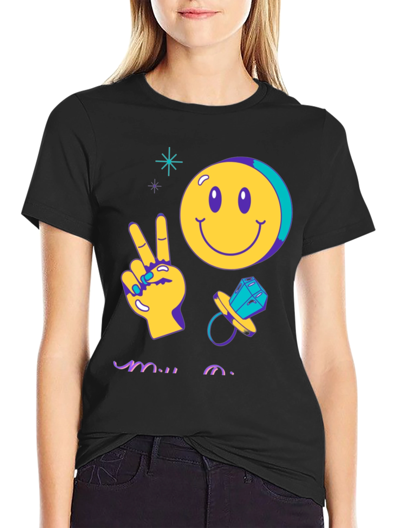 Peace Out Bride Groovy T-Shirt