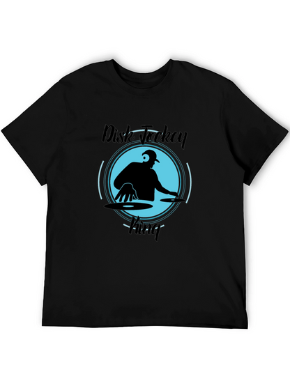 Disk Jockey King Black T-Shirt