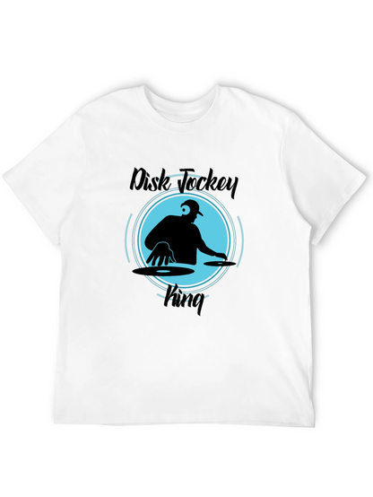 Disk Jockey King Black T-Shirt