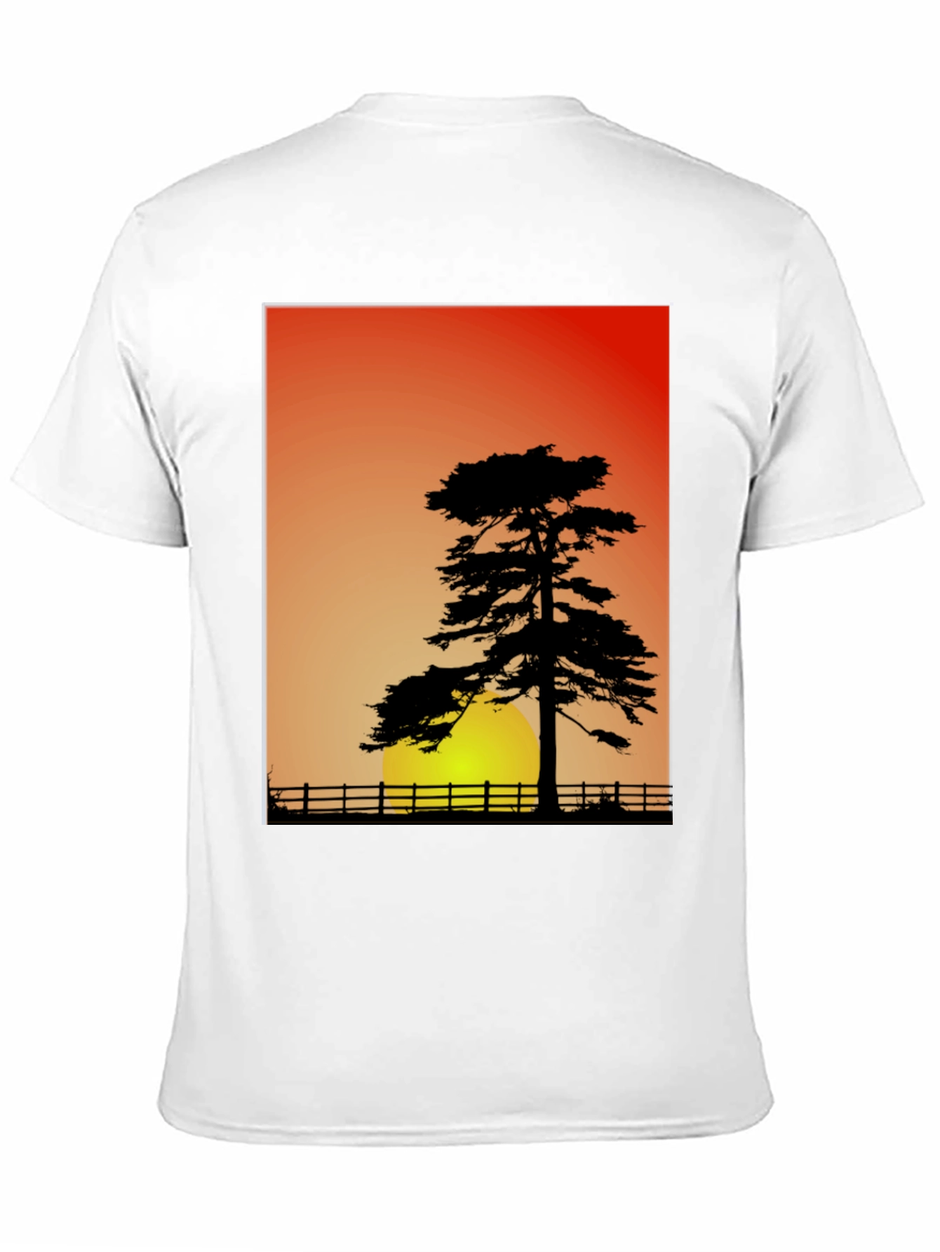 Sunset Silhouette Graphic Tee - Nature Lovers Shirt