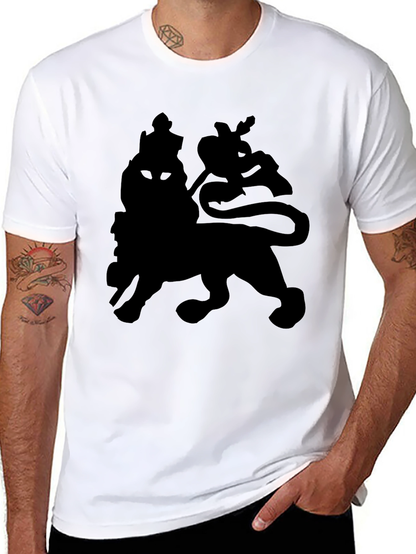 Lion of Judah Graphic Tee - Black T-Shirt