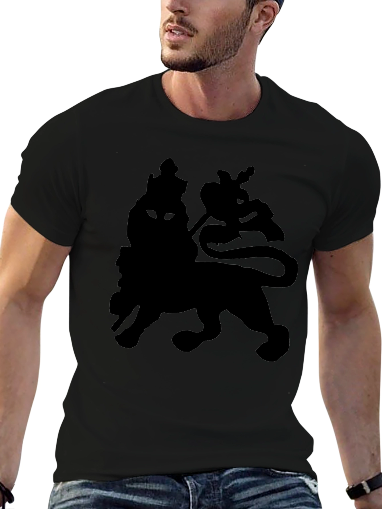 Lion of Judah Graphic Tee - Black T-Shirt