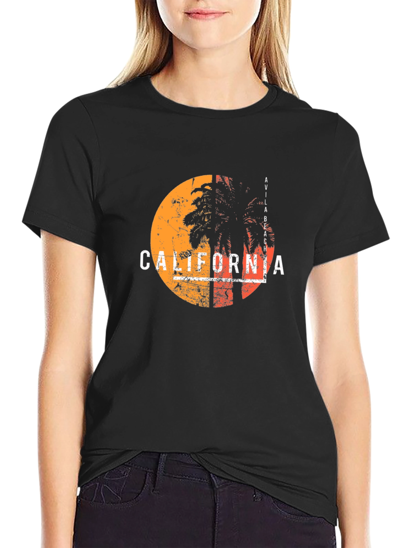 California Palm Tree Graphic T-Shirt