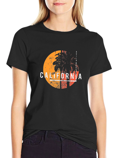 California Palm Tree Graphic T-Shirt