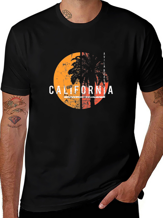 California Palm Tree Graphic T-Shirt