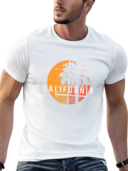 California Palm Tree Graphic T-Shirt