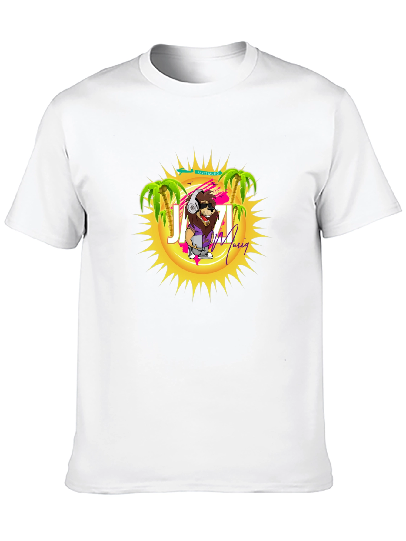 Jazzi Musiq T-Shirt - Cool Lion Graphic Tee