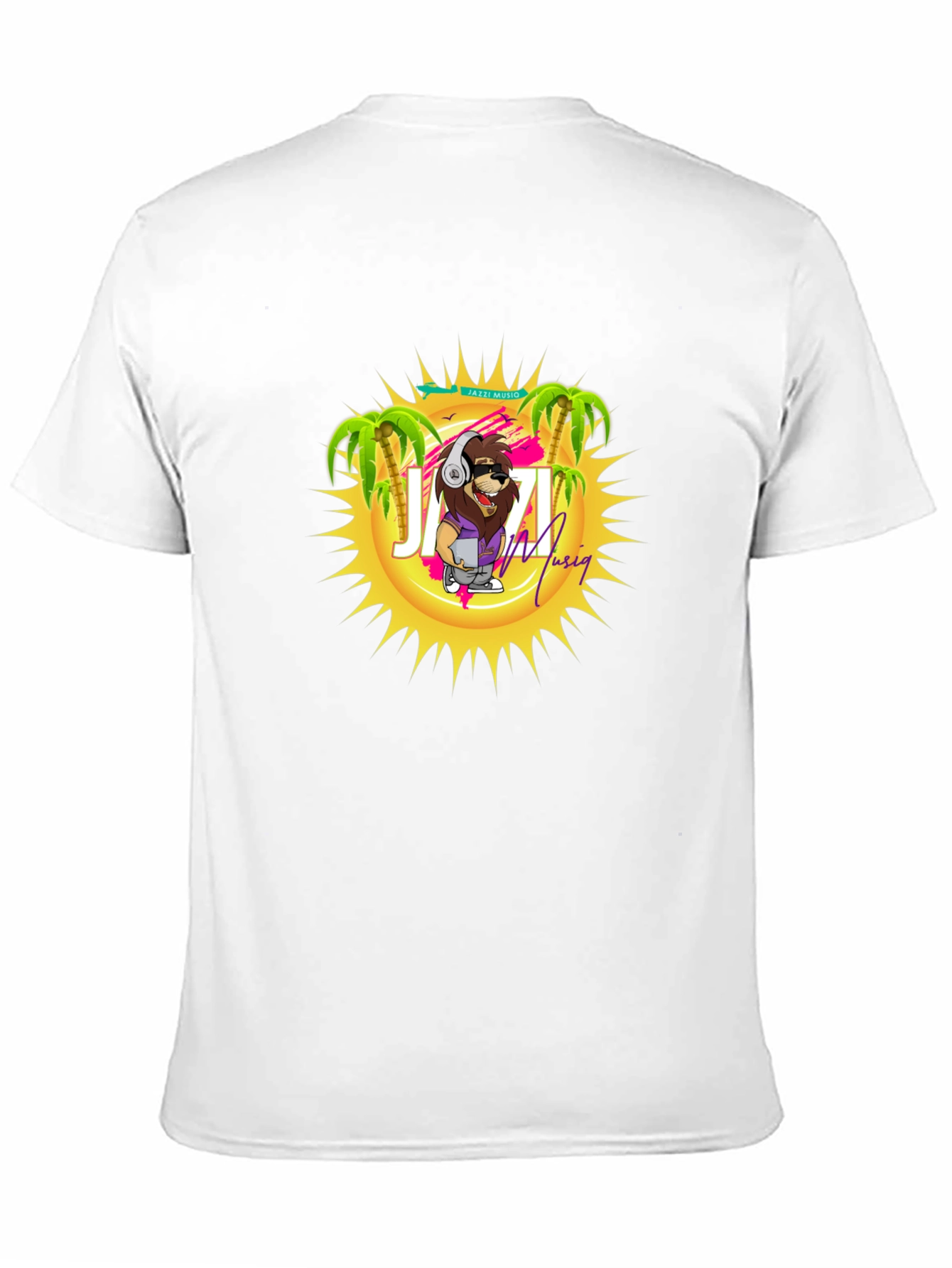 Jazzi Musiq T-Shirt - Cool Lion Graphic Tee