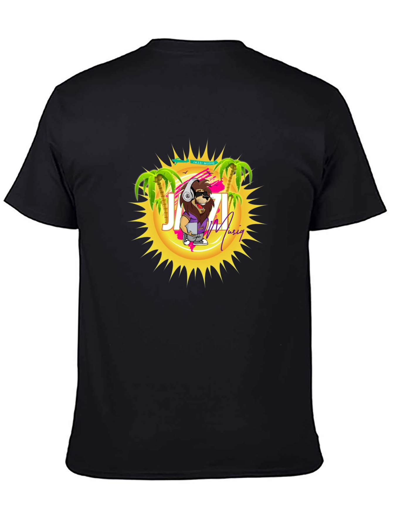 Jazzi Musiq T-Shirt - Cool Lion Graphic Tee