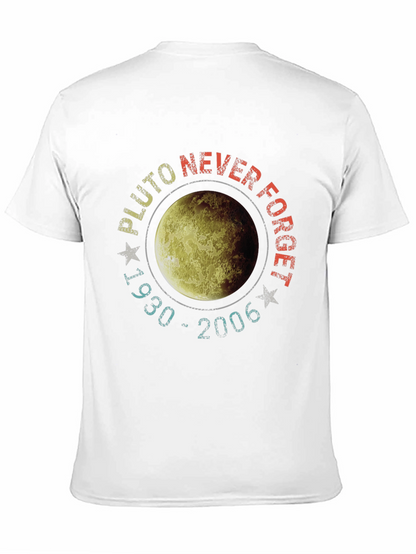 Pluto Never Forget T-Shirt - Retro Space Design