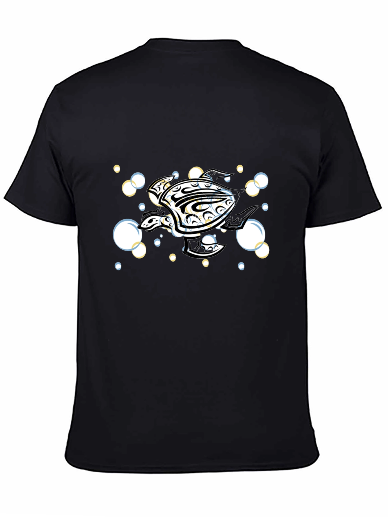 Tribal Turtle T-Shirt - Black