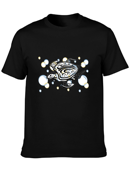 Tribal Turtle T-Shirt - Black