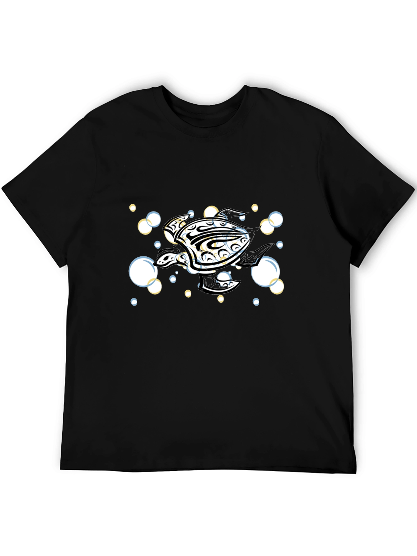 Tribal Turtle T-Shirt - Black