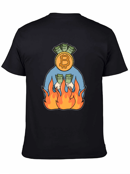 Bitcoin Burning Money T-Shirt