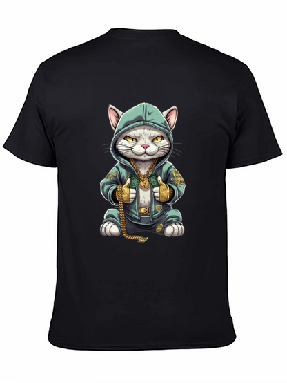 Cool Cat in Hoodie T-Shirt