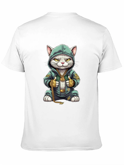 Cool Cat in Hoodie T-Shirt