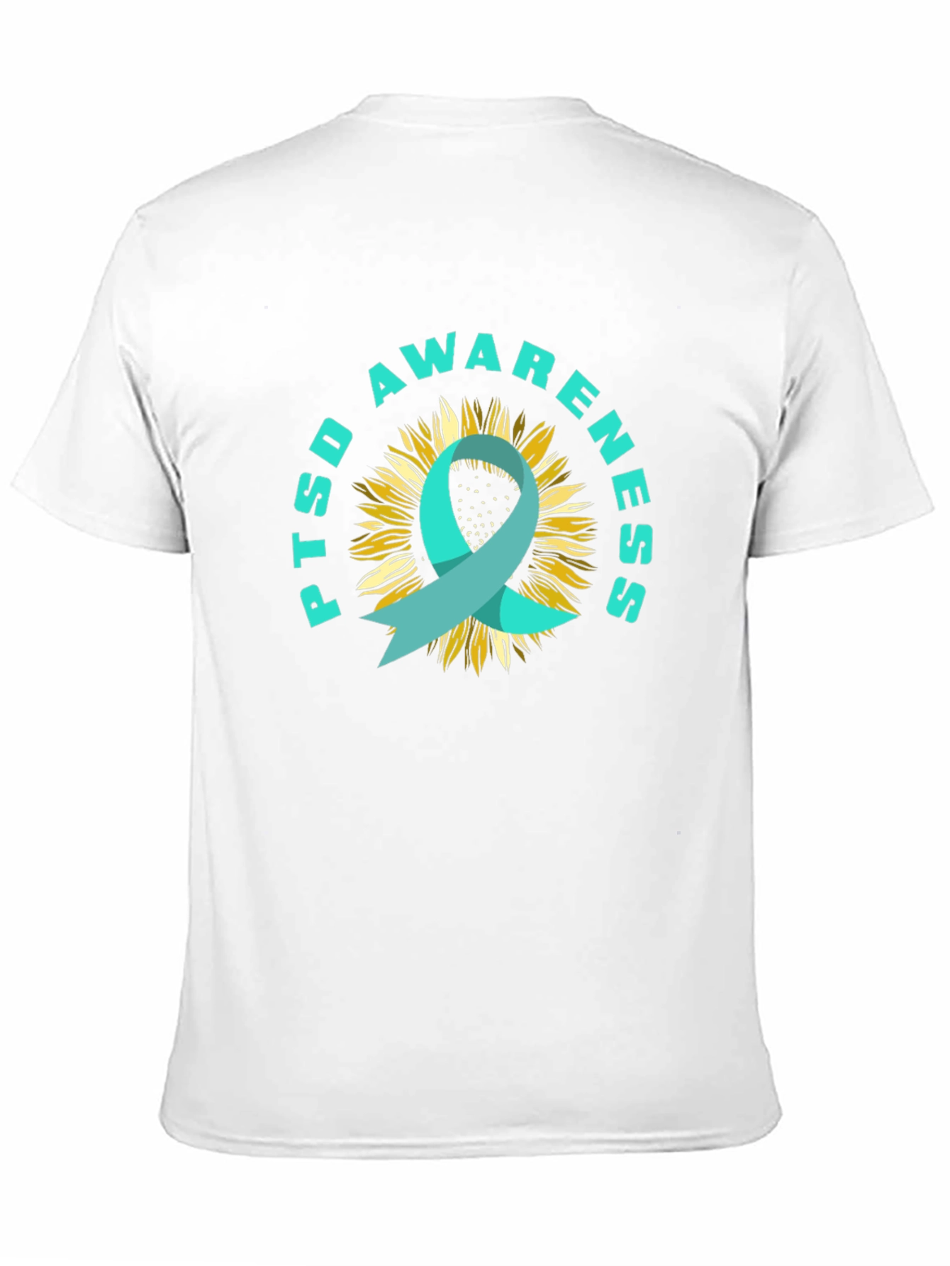 PTSD Awareness Sunflower Ribbon T-Shirt
