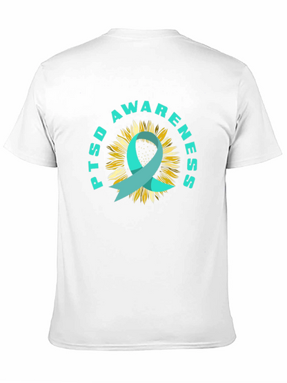 PTSD Awareness Sunflower Ribbon T-Shirt