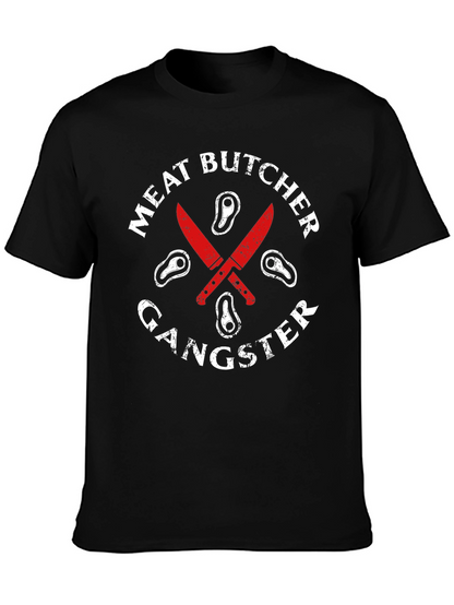 Meat Butcher Gangster Graphic T-Shirt