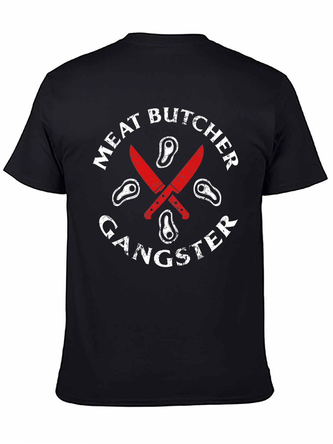 Meat Butcher Gangster Graphic T-Shirt