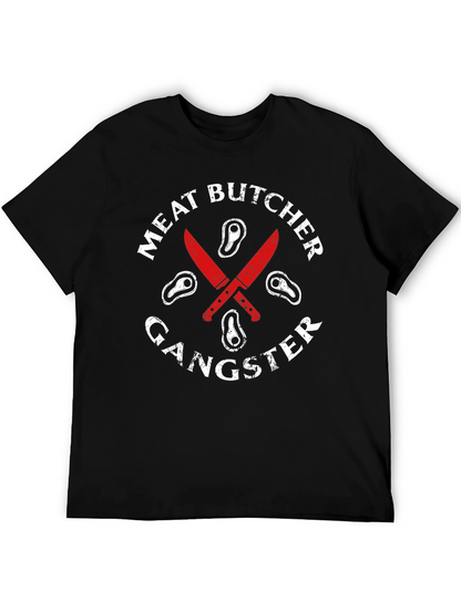 Meat Butcher Gangster Graphic T-Shirt