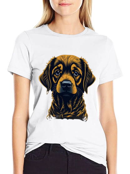Dog Graphic Black T-Shirt