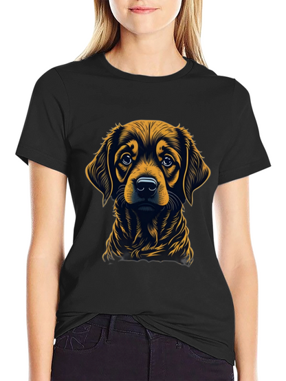 Dog Graphic Black T-Shirt