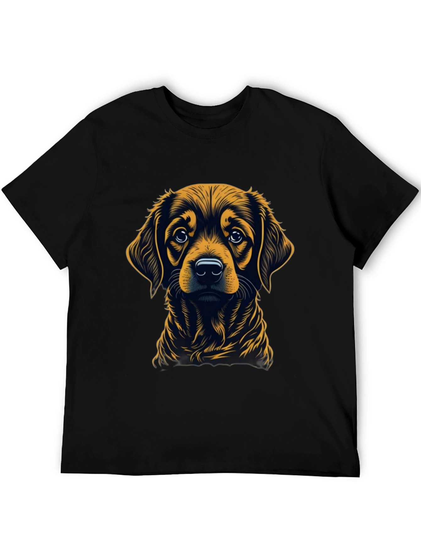 Dog Graphic Black T-Shirt