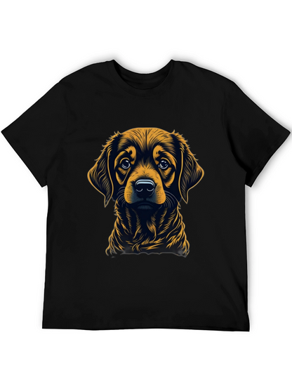 Dog Graphic Black T-Shirt