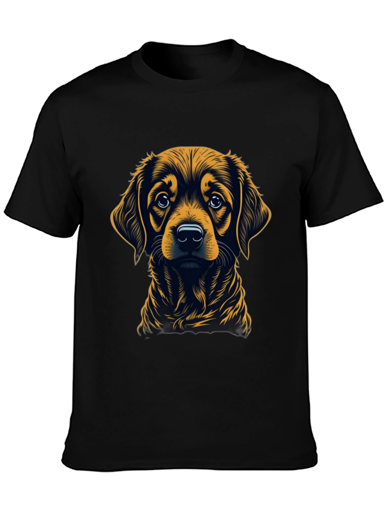 Dog Graphic Black T-Shirt